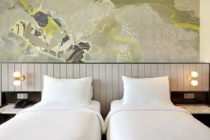 Privilege, Habitación Deluxe, 2 camas individuales | Ropa de cama de alta calidad, camas con pillow-top y minibar