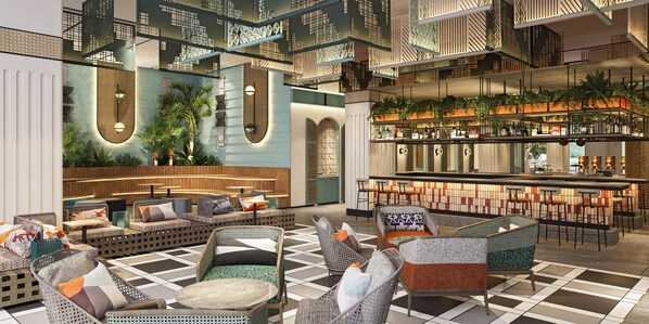 Sala de estar en el lobby