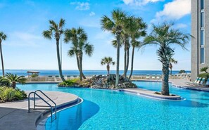 Pool - Oceanfront condo in Panama City Beach, featuring 2 bedrooms and stunning views. (Panama City Beach)