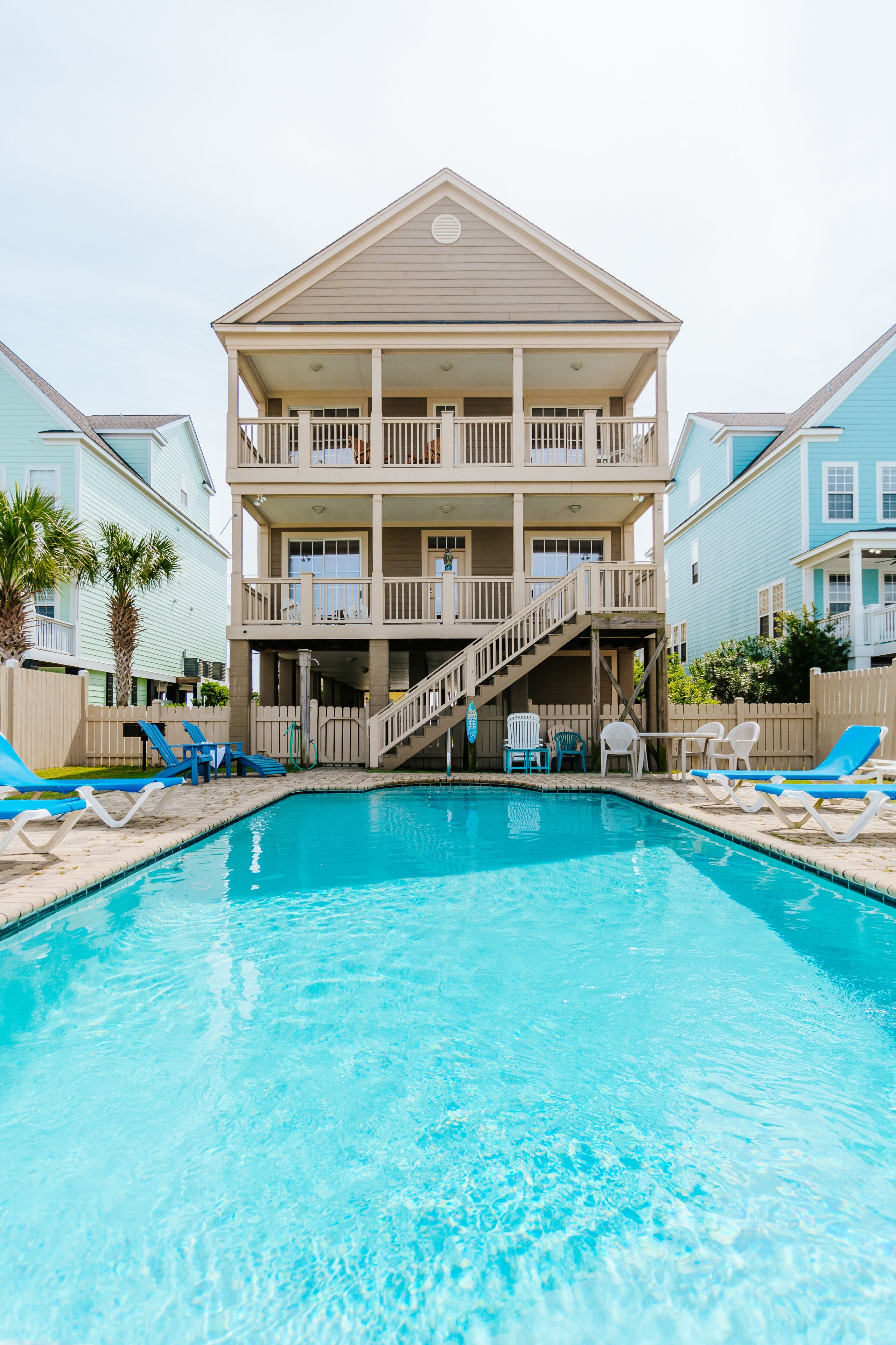 Piscina all'aperto, una piscina riscaldata
