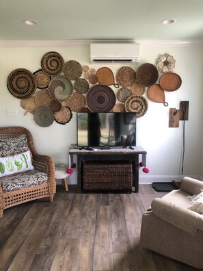 TV connectée, cheminée