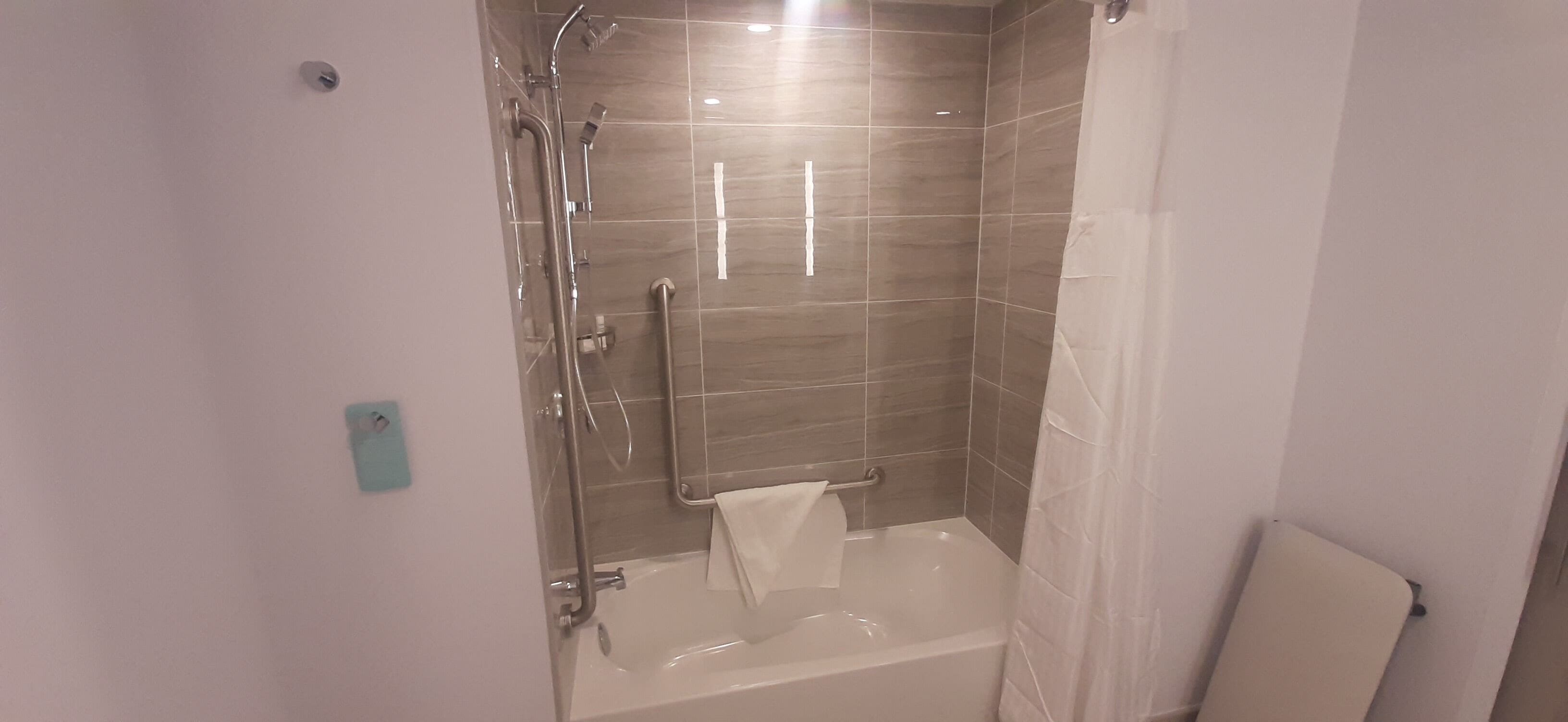 free toiletries, hair dryer, towels, soap