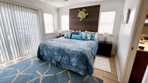 3 bedrooms, desk, iron/ironing board, travel cot