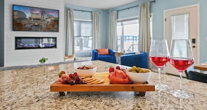 Auringonlaskun ranta pikku Lake Butte Des Morts - EAA, Packer-pelit, Country Fest