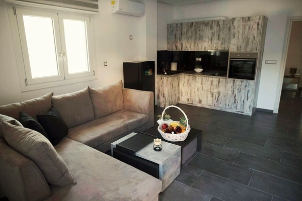 Deluxe-Apartment (Xanthi) | Eigene Kochnische