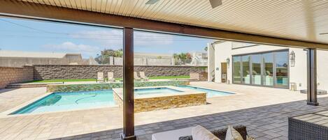 A heated pool
