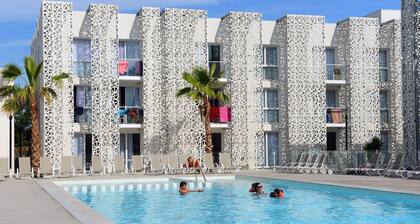 Appart Equipé PrÚs de la Plage! AccÚs Piscine SaisonniÚre + Sauna