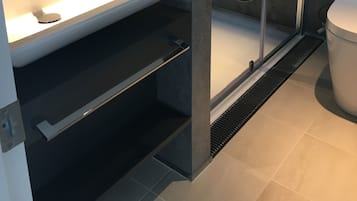 Aoi | Bathroom | Shower, eco-friendly toiletries, slippers, towels