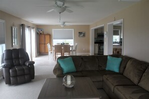 Télévision, cheminée, lecteur de DVD