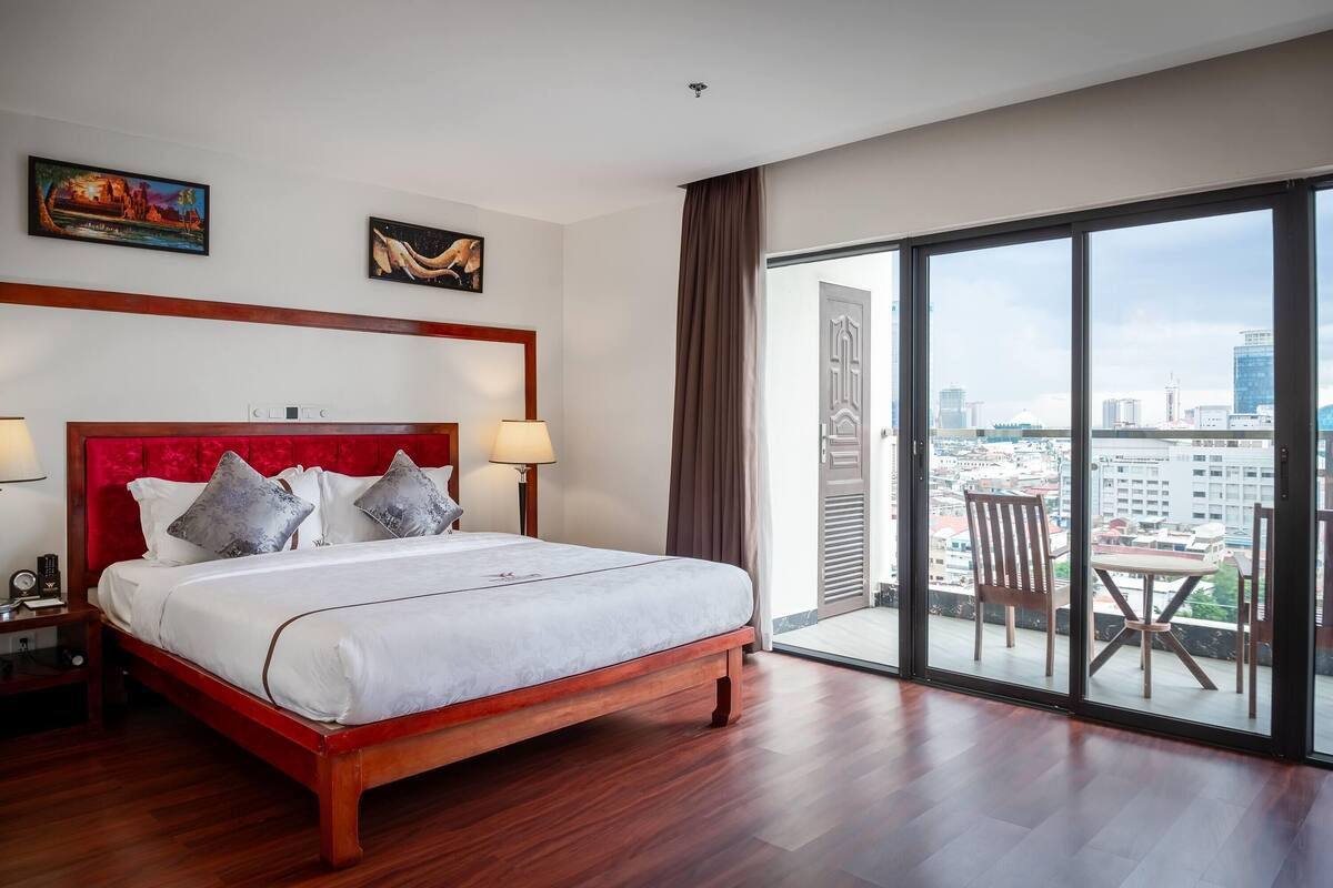 Suite ejecutiva, 1 habitación | Sábanas de algodón egipcio y ropa de cama de alta calidad