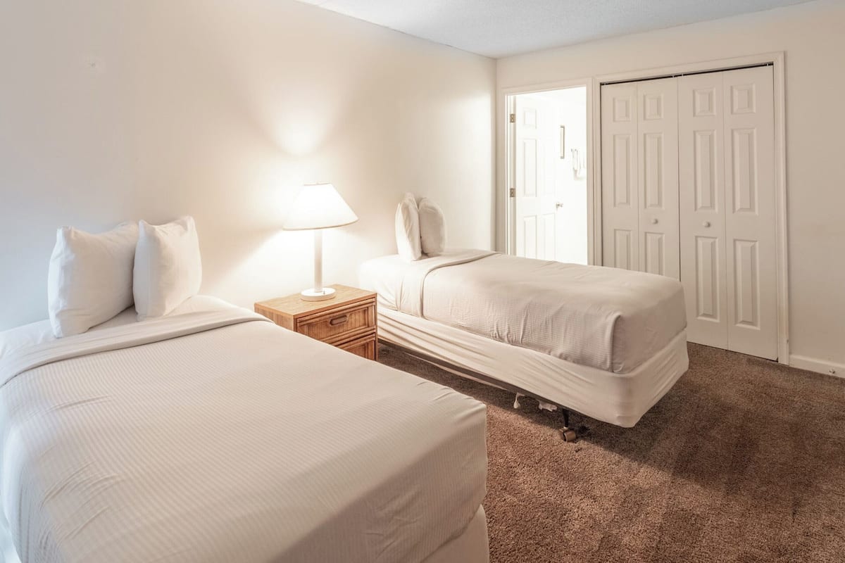 Blackout drapes, iron/ironing board, free WiFi, bed sheets