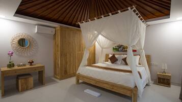 Vila, 2 kamar tidur, kolam renang pribadi | Seprai premium, minibar, brankas, dan didekorasi berbeda-beda