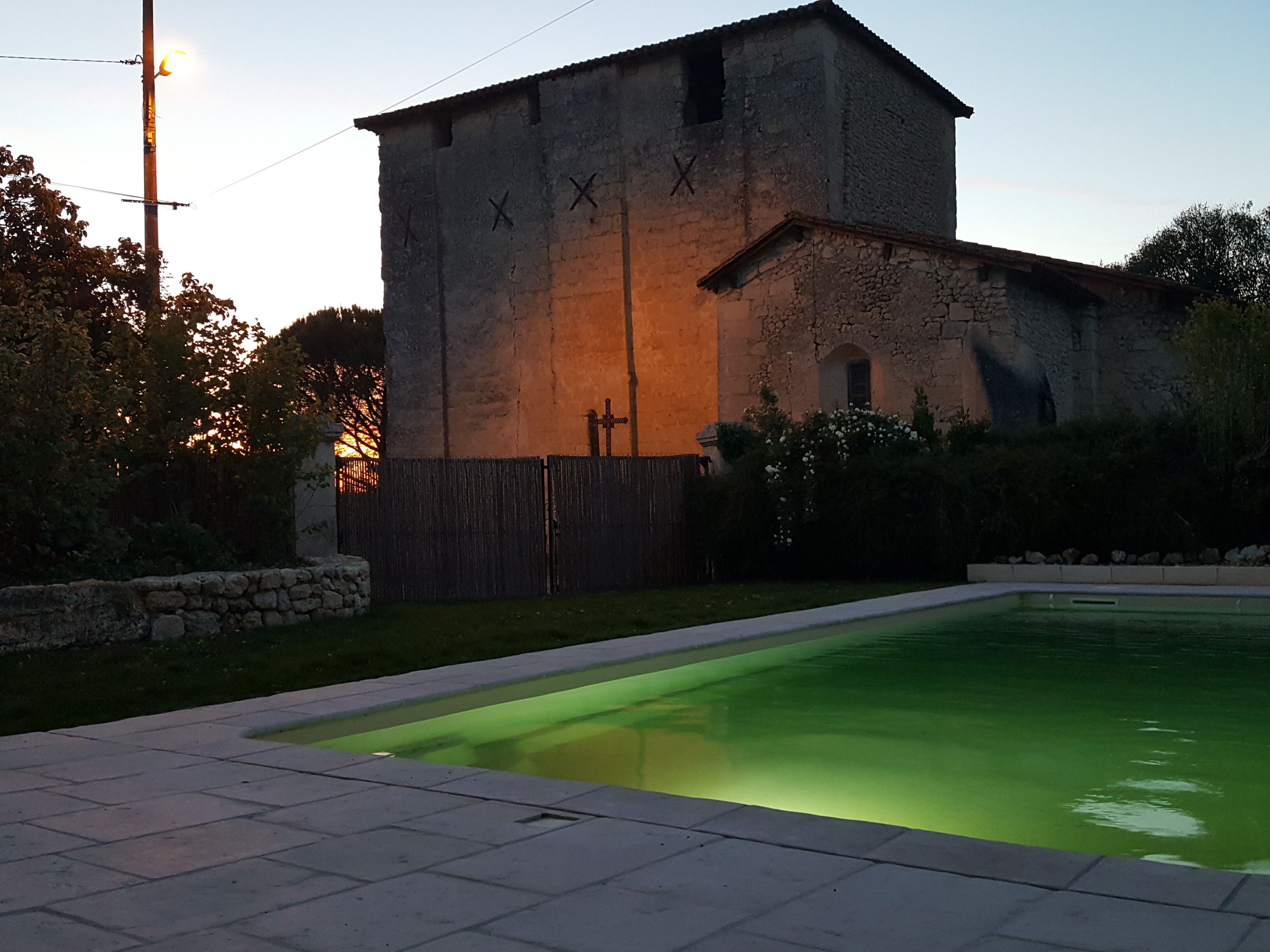 Piscina externa, piscina aquecida