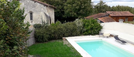 Piscine extérieure, piscine chauffée