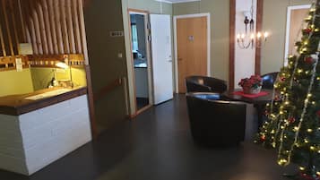 Sittområde i lobbyn