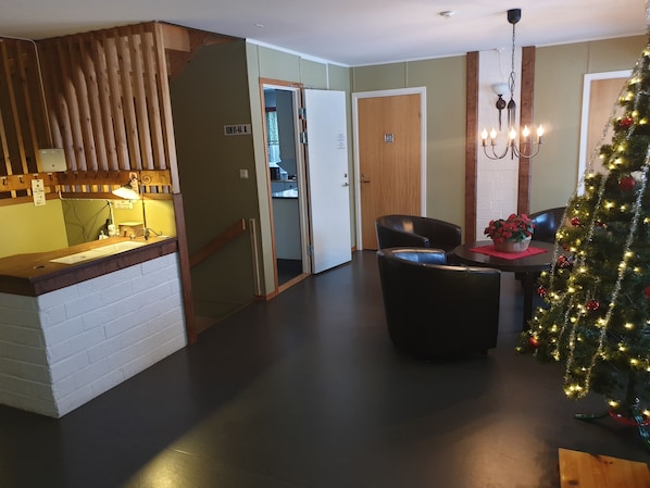 Sitteområde i lobbyen