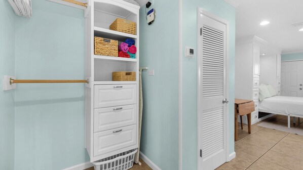 Iron/ironing board, free WiFi, bed sheets