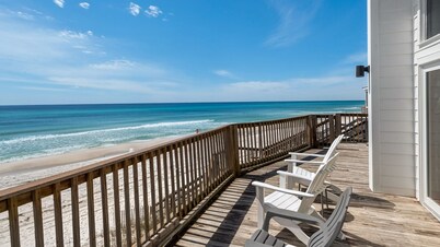 Gulf Front, Steps to Beach, Free Beach Setup & Attraction Tickets!