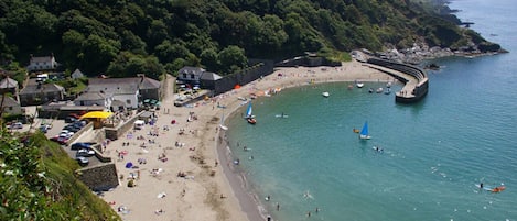 Beach | Beach nearby, sun loungers