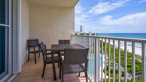 Outdoor dining - Gulf-Front w/ Private Beach Access, Beach Setup, Pool + Free Tickets! (Santa Rosa Beach)