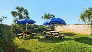 Outdoor dining - Private Beach Access w/ Beach Service & Bird's Eye View + Attraction Tickets! (Santa Rosa Beach)