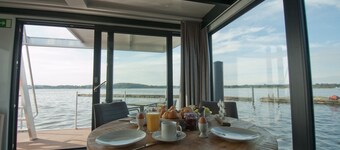 Houseboat Moin Madita with exclusive mooring on the Schlei