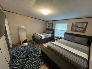 Iron/ironing board, travel cot, free WiFi, bed sheets