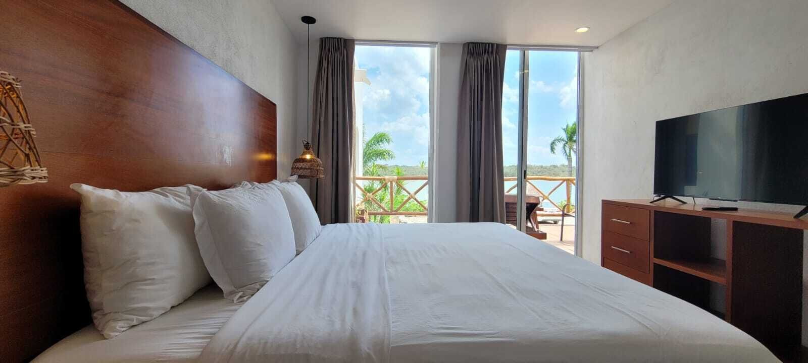 Uitzicht vanuit accommodatie