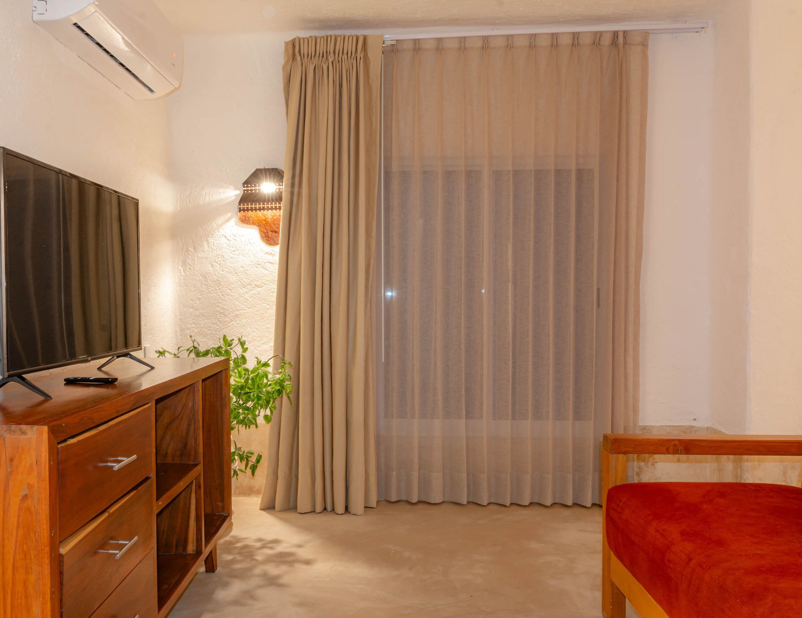 superior suite | living area | 43-inch smart tv with digital channels, tv