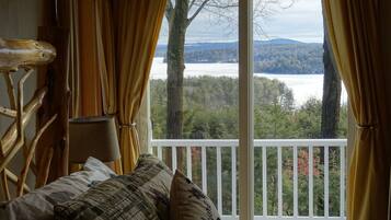 Una Smart TV, una chimenea, libros, una pantalla de ordenador