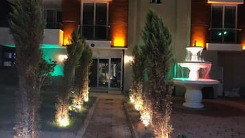 Front of property – evening/night