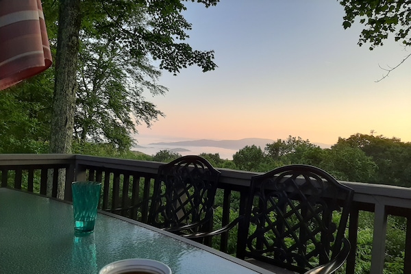 No better place to sit and enjoy a morning cup of coffee!