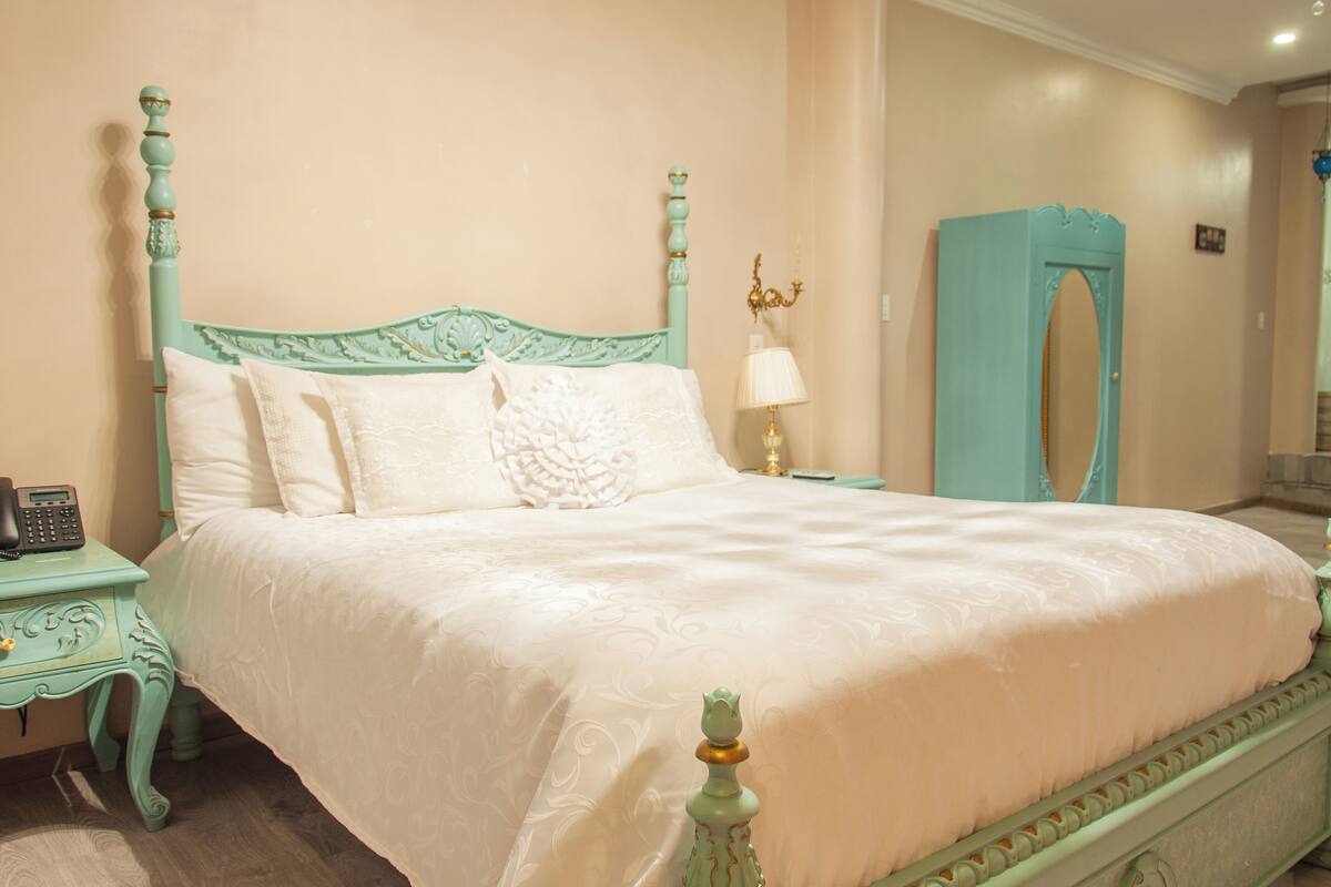 Luxury Room, 1 Queen Bed | Laptop workspace, WiFi (free), individually decorated