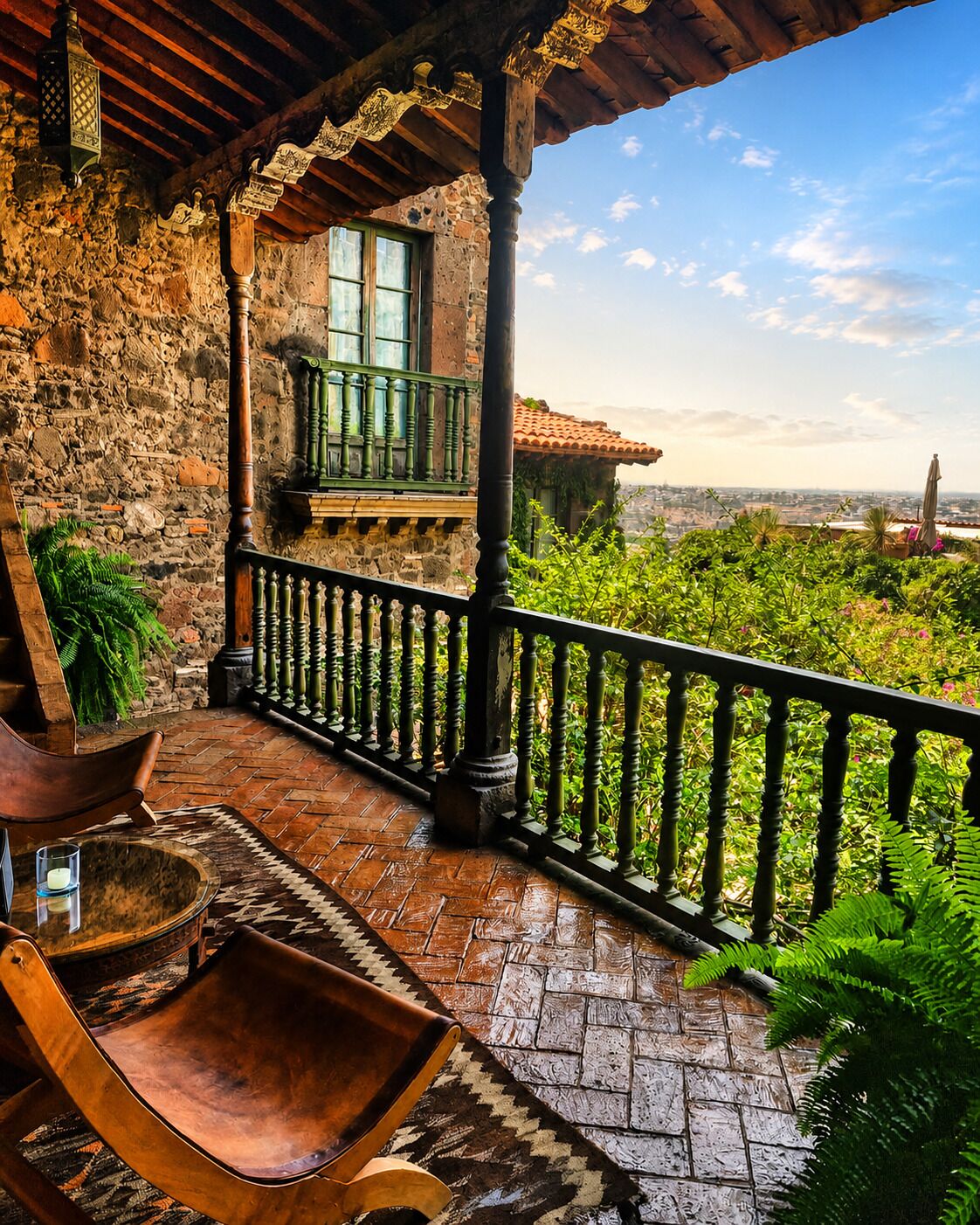 Quarto casal premier, 1 cama Queen, lareira | Terraço/pátio