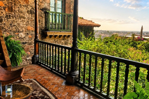 Premier Double Room, 1 Queen Bed, Fireplace | Terrace/patio