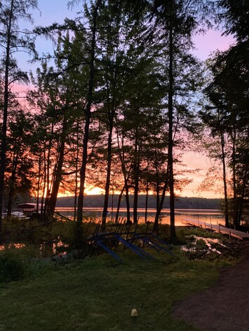 View from the cabin - the sunrise