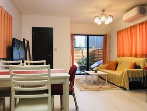 Private Vacation Home | Living area | 55-inch flat-screen TV with cable channels, TV, DVD player - Kanae House (Tokyo)