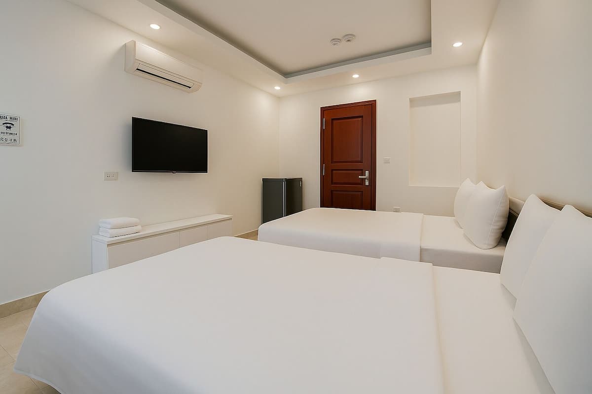 Kamar Keluarga | 1 kamar tidur, seprai premium, kedap suara, dan setrika/meja setrika