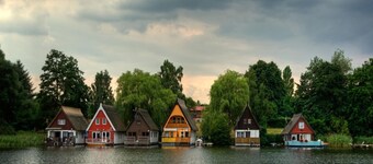 Bootshaus in Mirow mit überdachter Terrasse