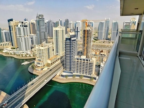 Apartment, 1 Bedroom, Marina View (2705) | Balcony view - Luton Vacation Homes Continental Tower (Dubai)