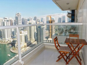 Apartment, 2 Bedrooms (2407) | Balcony - Luton Vacation Homes Continental Tower (Dubai)