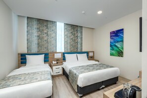 家庭房, 多张床 | 高档床上用品、羽绒被、迷你吧、特色装修