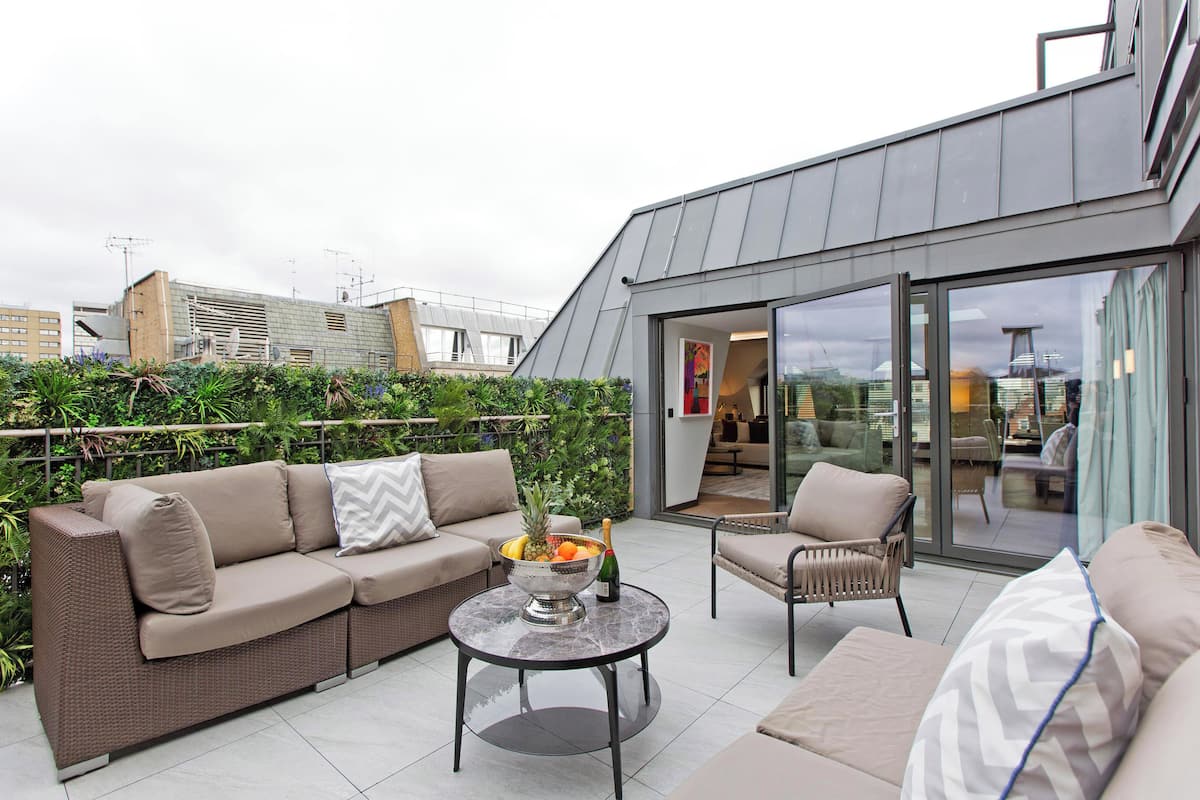 Loftsleilighet – panorama | Terrasse/patio