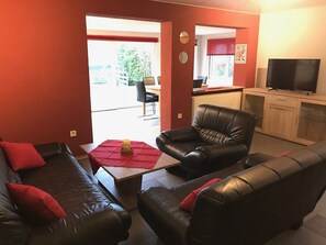 TV, books, music library