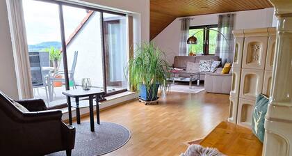 Romantic living space on 84sqm with a panoramic view of the Franconian Switzerland