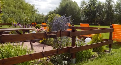 3 room apartment with terrace, 450m from the sandy beach, close to the nature park, garden