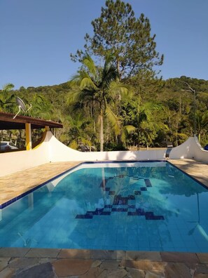 Una piscina riscaldata