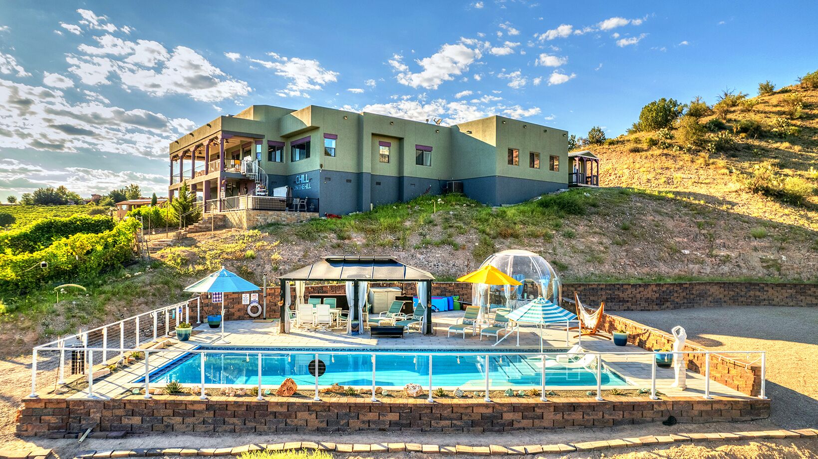 Chill on the Hill - Luxury Home w/Pool, Hot Tub, Bubble & Amazing Views! Dogs OK