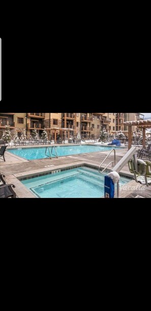 Indoor pool, outdoor pool