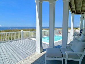 Pool - All Inn, Oak Island oceanfront home with 4 bedrooms and stunning views! (Oak Island)